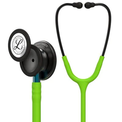 3M™ Littmann® Classic III™, campana gris humo, tubo verde limón, vástago azul y auricular color gris humo 5875