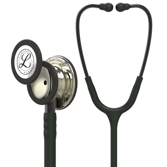 3M™ Littmann® Classic III™, campana color champán, tubo negro y vástago y auricular color humo 5861