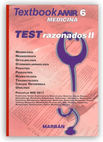 AMIR - Textbook AMIR Medicina 6 Test razonados II ISBN: 9788417184308 Marban Libros