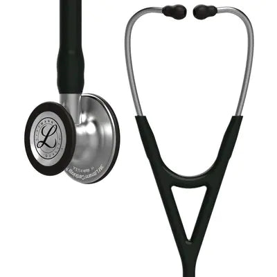 3M™ Littmann® Cardiology IV™, campana de acabado estándar, tubo negro y vástago y auricular de acero inoxidable 6152N
