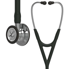 3M™ Littmann® Cardiology IV™ campana espejo, tubo satinado negro. Vástago y auricular de acero  6177C