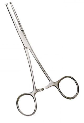 Pinza Kocher Mosquito Recta 14 cm C/D