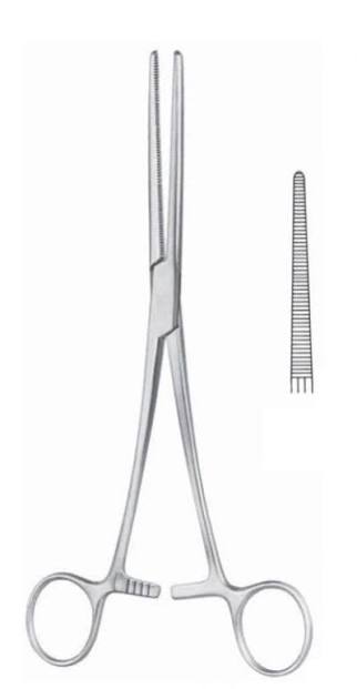 Pinza Kocher Mosquito Recta 18 cm S/D