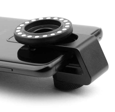 Dermlite Magnetic Connect clamp MCC. Adaptador universal de pinza para smartphone y tablet