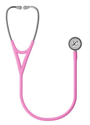 3M™ Littmann® Cardiology IV™ campana estándar, tubo satinado rosa. Vástago y auricular de acero  6159C