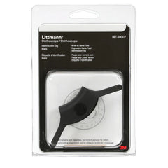 Etiqueta de identificación para fonendoscopios 3M™ Littmann®, negra, 40007