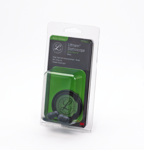 Kit de piezas de repuesto para fonendoscopios 3M™ Littmann® Master Cardiology™ 40011, color negro