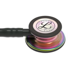 3M™ Littmann® Classic III™, campana arcoíris, con vástago, auricular y tubo color negro 5870N