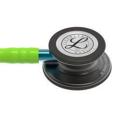 3M™ Littmann® Classic III™, campana gris humo, tubo verde limón, vástago azul y auricular color gris humo 5875