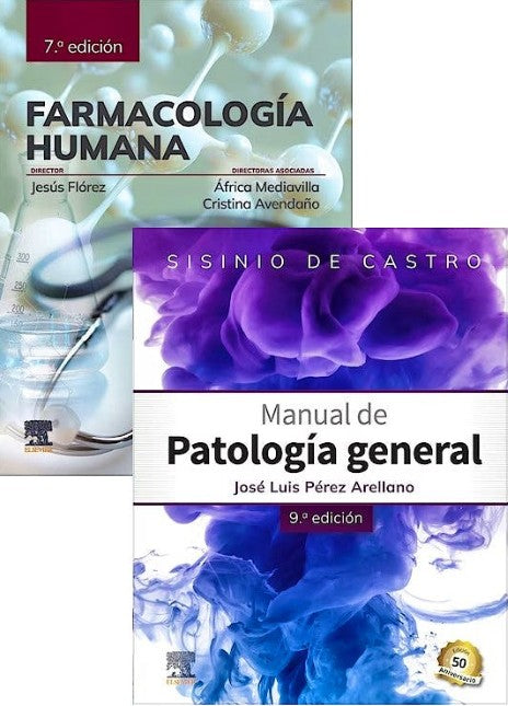Lote Pack FLÓREZ Farmacología Humana + SISINIO DE CASTRO Manual de Patología General