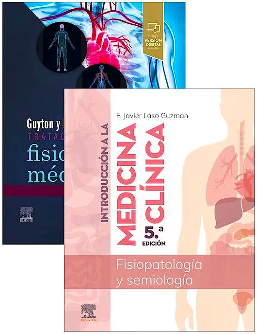 Lote Pack GUYTON Tratado de Fisiología Médica + LASO Introducción a la Medicina Clínica