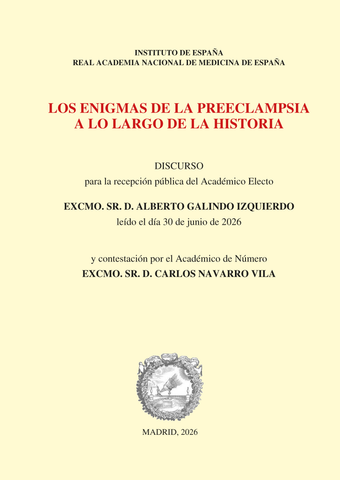 Los enigmas de la Preclampsia a lo largo de la Historia - Galindo
