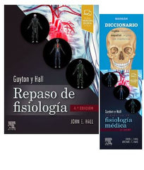 Lote GUYTON Compendio de Fisiología Médica + GUYTON Repaso de Fisiología + DICCIONARIO MÉDICO de obsequio