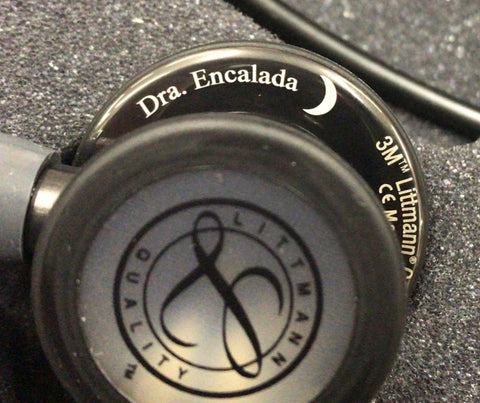 3M™ Littmann® Cardiology IV™, campana alto brillo gris humo, tubo azul Caribe, vástago espejo y auricular color gris humo 6234