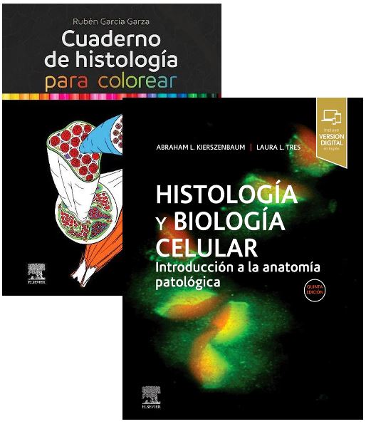 LOTE HISTOLOGÍA Cuaderno de Colorear + KIERSZENBAUM Histología y Biología Celular