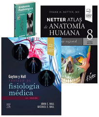 Lote GUYTON Tratado de Fisiología Médica + NETTER Atlas de Anatomía + MOLLER Anatomía Radiológica