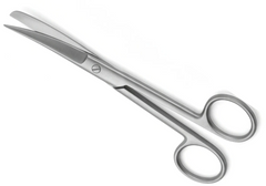 Tijera Quirúrgica Curva A/R  - 16.5 cm