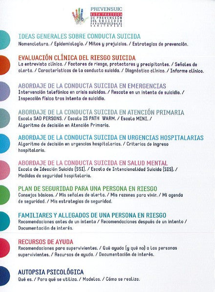 PREVENSUIC. Guía Práctica de Prevención del Suicidio para Profesionales Sanitarios