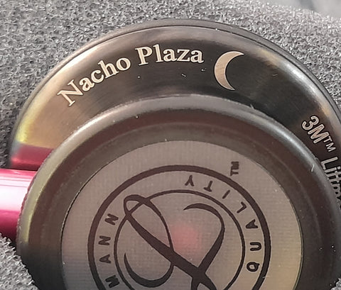 3M™ Littmann® Classic III™, campana gris humo, tubo verde limón, vástago azul y auricular color gris humo 5875