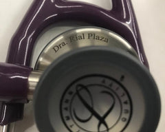 3M™ Littmann® Cardiology IV™, campana de acabado estándar, tubo negro y vástago y auricular de acero inoxidable 6152N