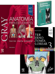 Lote GRAY Anatomía para Estudiantes + NETTER Colorear + MOLLER Anat. Radiológica de Obsequio