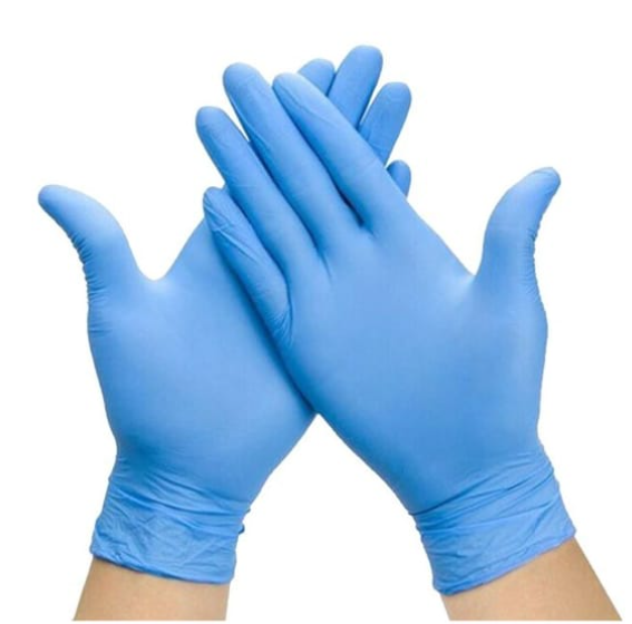 GUANTES DE NITRILO SIN POLVO - CAJA 100 UDS.