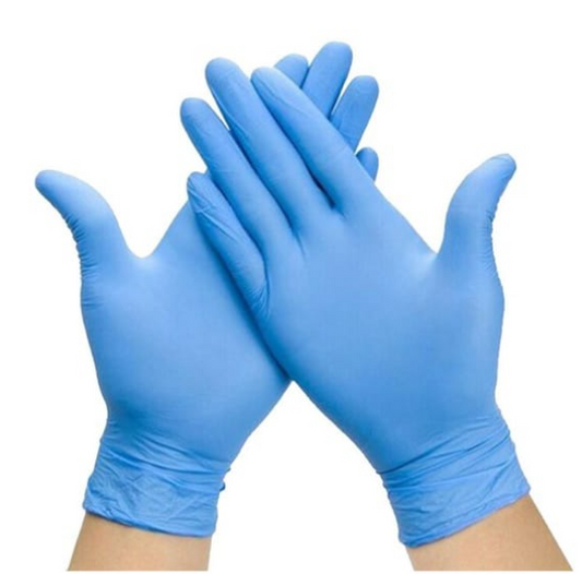 GUANTES DE NITRILO SIN POLVO - CAJA 100 UDS.