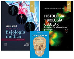 Lote GUYTON Tratado de Fisiología Médica + KIERSZENBAUM Histología y Biología Celular + DICCIONARIO Médico