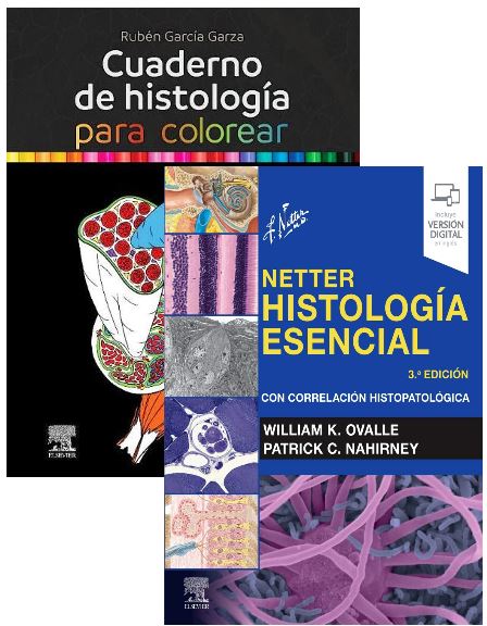 LOTE  HISTOLOGÍA Cuaderno de Colorear + NETTER Histología Esencial