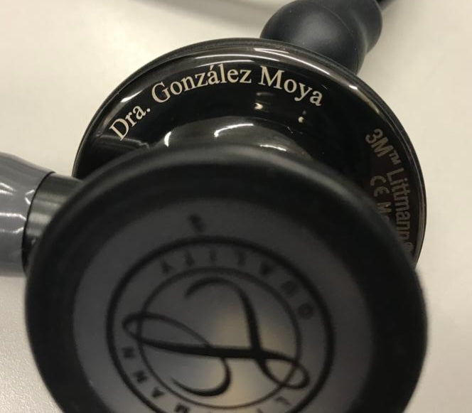 3M™ Littmann® Cardiology IV™, campana alto brillo gris humo, tubo gris y vástago y auricular color gris humo 6238