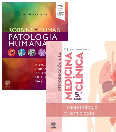 Lote Pack ROBBINS Patología Humana + LASO Introducción a la Medicina Clínica