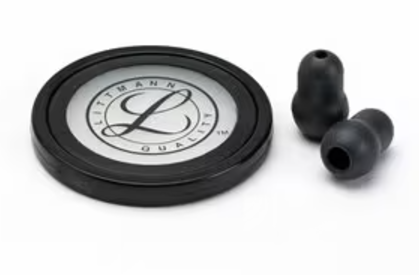 Kit de piezas de repuesto para fonendoscopios 3M™ Littmann® Master Cardiology™ 40011, color negro