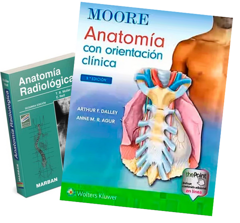 MOORE Anatomía con Orientación Clínica + Obsequio Moller Anatomía Radiológica