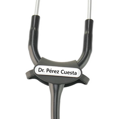 Etiqueta de identificación para fonendoscopios 3M™ Littmann®, negra, 40007