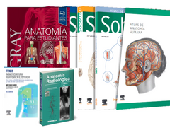 Lote SOBOTTA Atlas de Anatomía 3 Vols. + GRAY Anatomía para Estudiantes + FENEIS Nomenclatura + MOLLER Anatomía Radiológica