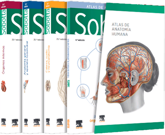 SOBOTTA Atlas de Anatomía Humana (3 Volúmenes + Tablas)