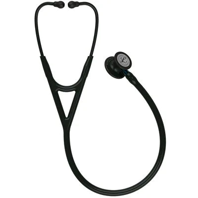 3M™ Littmann® Cardiology IV™, campana de acabado negro, tubo y auricular en color negro y vástago azul 6201N