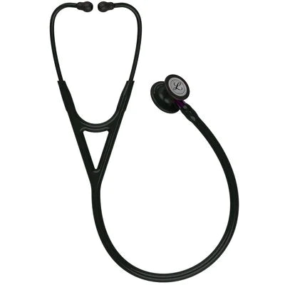 3M™ Littmann® Cardiology IV™ campana de acabado negro, tubo y auricular en color negro y vástago morado 6203N