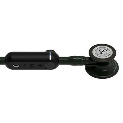 Fonendoscopio 3M™ Littmann® CORE Digital, campana, tubo, vástago y auricular de color negro 8490