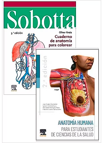 Lote Anatomía Humana para Estudiantes de Ciencias de la Salud + SOBOTTA Cuaderno de Anatomía para Colorear