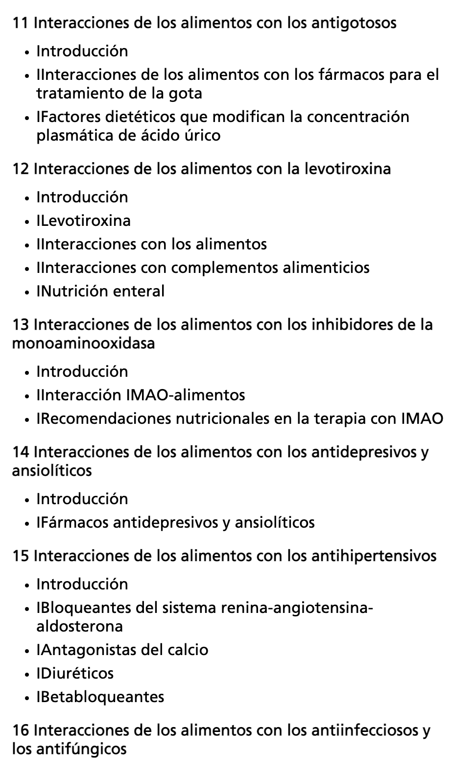 Interacciones entre Alimentos y Medicamentos