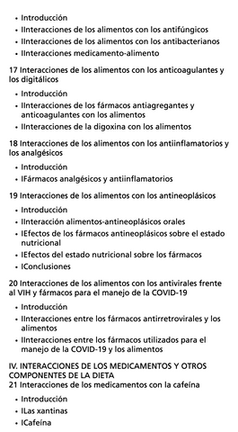 Interacciones entre Alimentos y Medicamentos