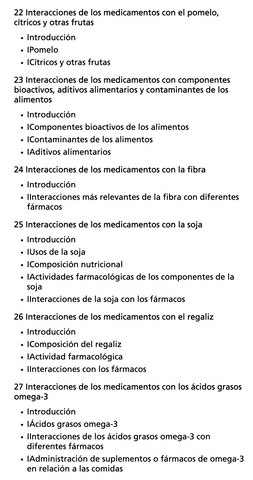 Interacciones entre Alimentos y Medicamentos