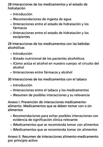 Interacciones entre Alimentos y Medicamentos