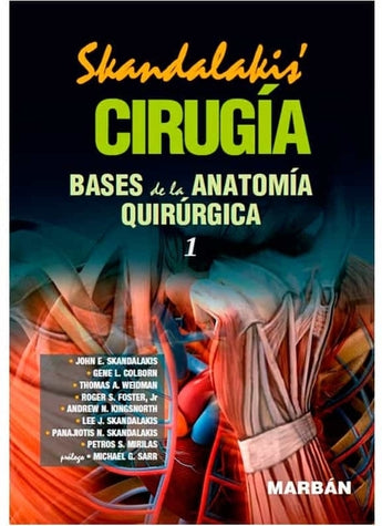 Cirugía. Bases de la Anatomía Quirúrgica Tomo 1 ISBN: 9788418068560 Marban Libros