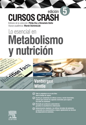 Curso Crash Lo esencial en Metabolismo y Nutrición ISBN: 9788491135371 Marban Libros