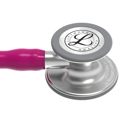 3M™ Littmann® Cardiology IV™, campana de acabado estándar, tubo color frambuesa y vástago y auricular de acero 6158