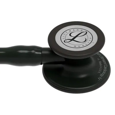 3M™ Littmann® Cardiology IV™, campana de acabado en color negro, con tubo, vástago y auricular color negro 6163