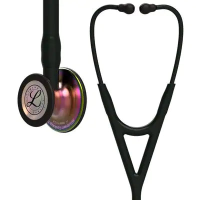 3M™ Littmann® Cardiology IV™, campana de acabado arcoíris, con tubo, vástago y auricular color negro 6165