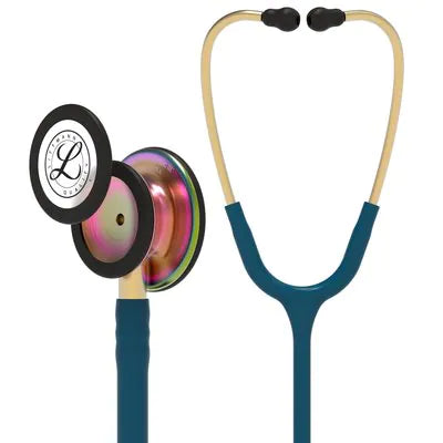 3M™ Littmann® Classic III™, campana arcoíris, tubo azul Caribe 5807N